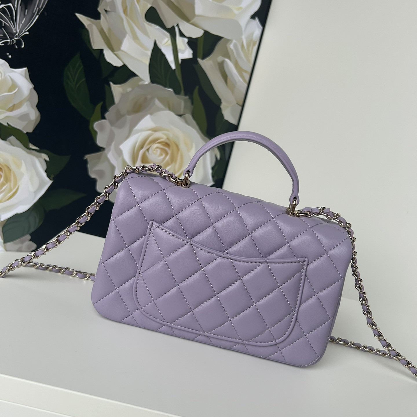 Mirror Quality Women Shoulder Cosmetic Bags Sheepskin Quilted Pattern Leather Crossbody Flap Twist Lock Pillow Luxury Caviar sheepskin Handbag With Original Box