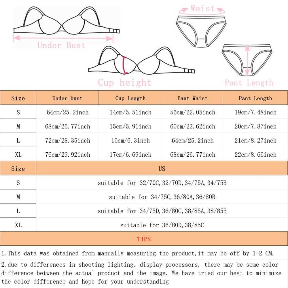 2Pieces Bras and Panty Sets Sexy Lace Transparent Floral Clothing Underwire Push Up Lingeries For WomanXJ251106
