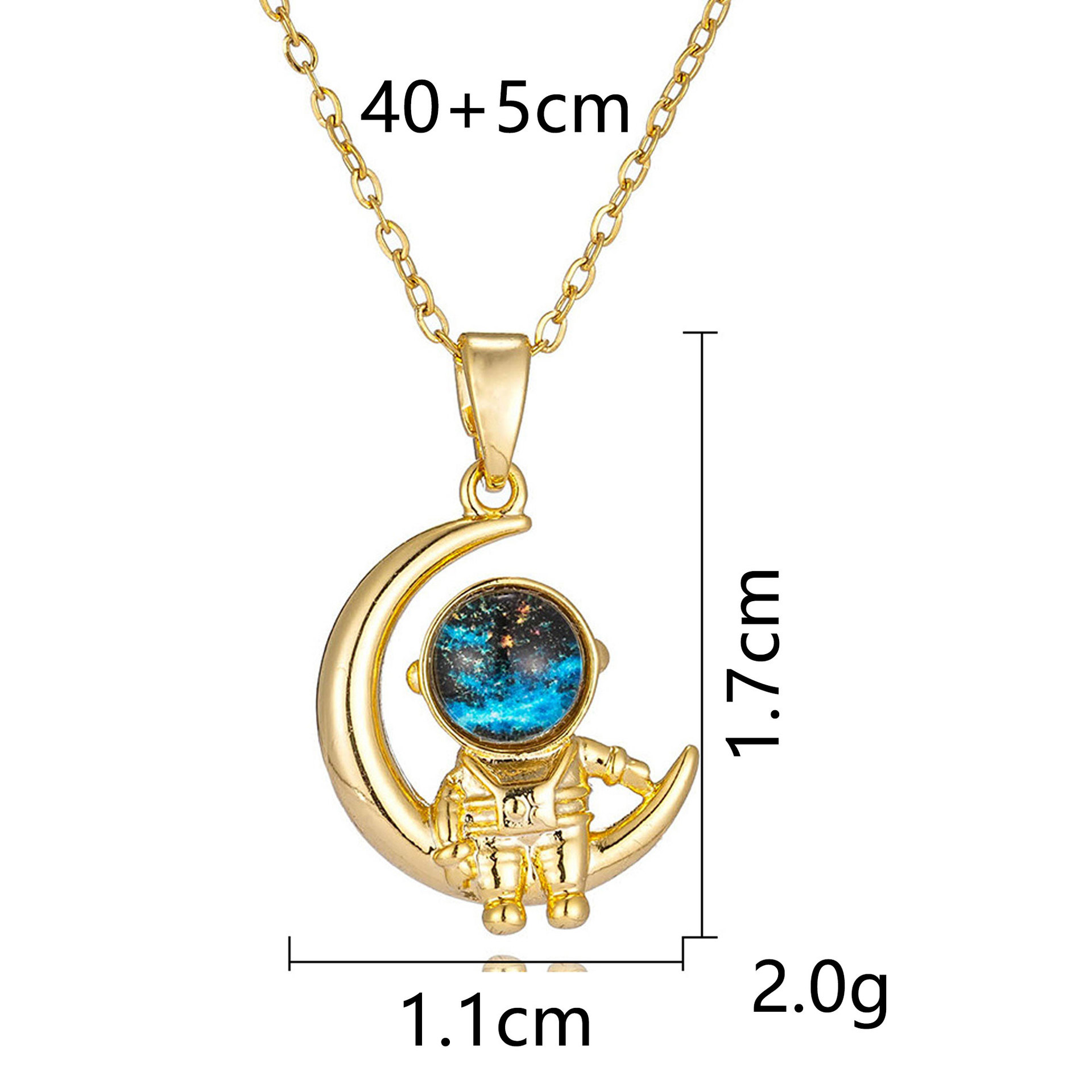 Planet Womens Necklace Versatile High-end Starry Sky 18k Gold Collarbone Chain ins designer necklace for jewelry woman necklace designer for women Y2K - view 7