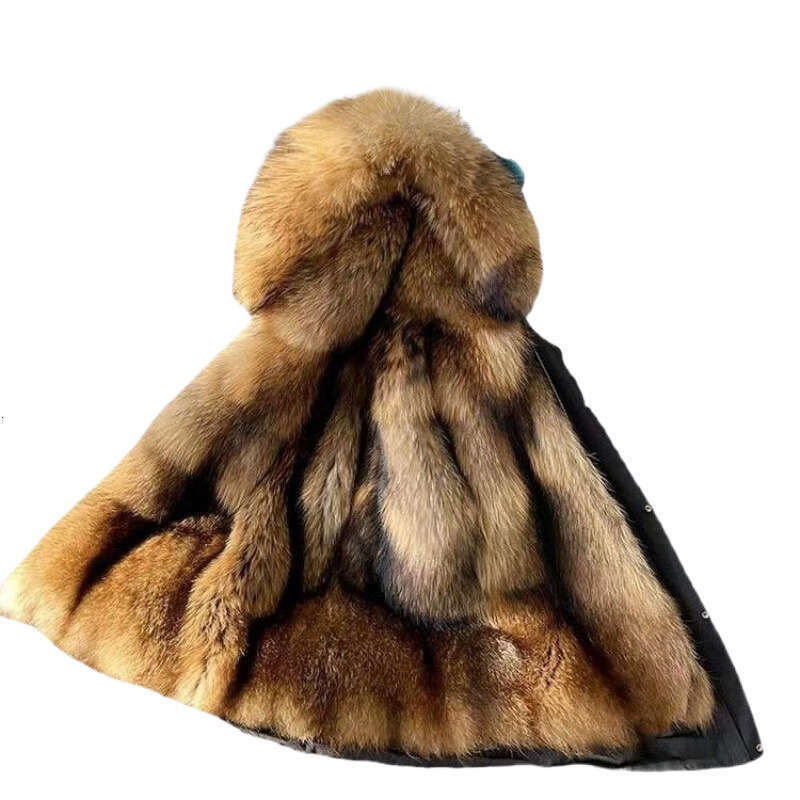 Autumn MidLength Cotton Men's Coat Winter New FurLined Detachable Inner Lining Faux Fur Jacket