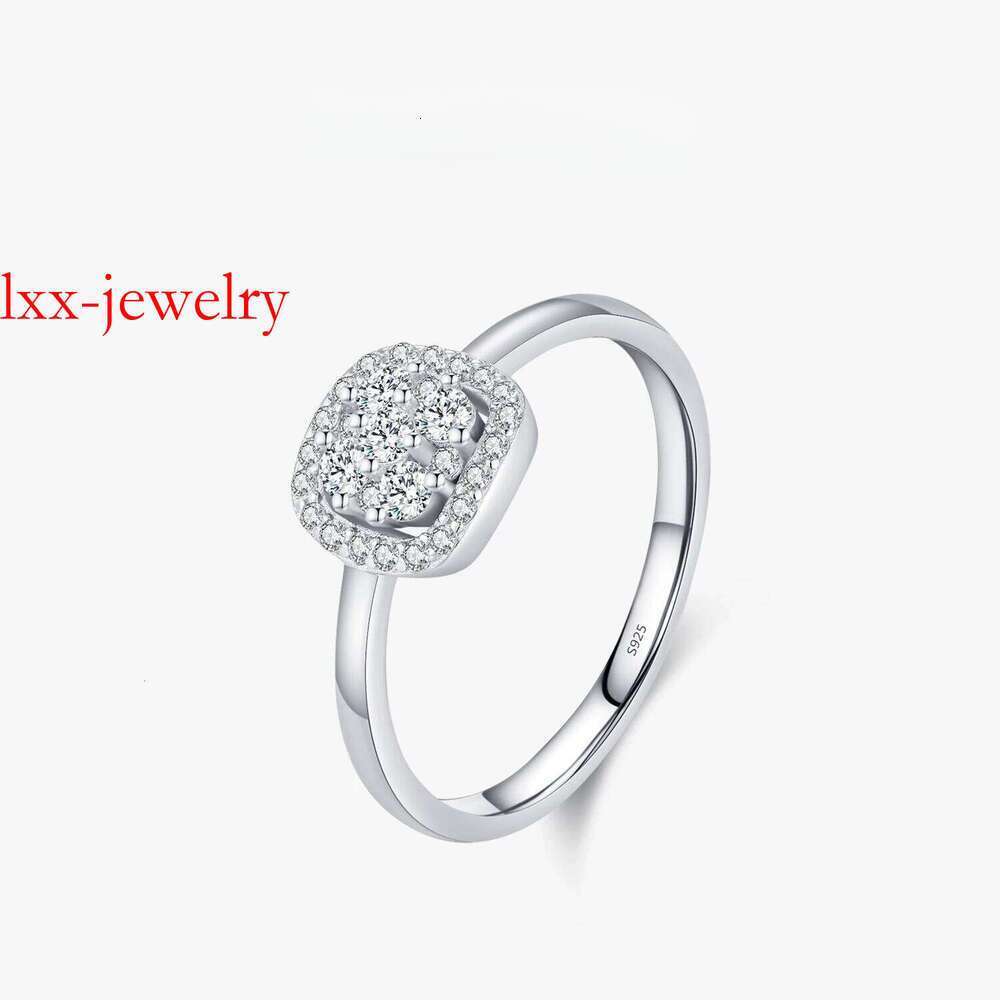 MODIAN Sparkg VVS1 D Color Pave Setting Moissanite Sterg Sier Wedding Band Ring for Women Fine Jewelry