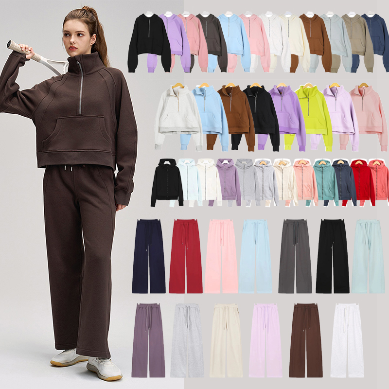 10A Women's Designer Diving Suit luluity lemonics sweatshirt Set 2025 New Jakets Legging luluity lemonics pant Fashion Versatile Men Sweatshirt Set