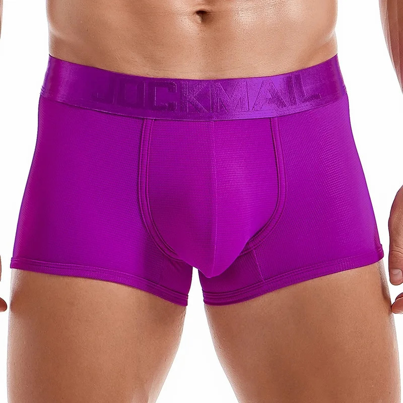 Jockmail Boxer shorts ice silk breathable schen Zum Fickem Ropa indoor Hombre mesh quick drying sexy lingerie 4pcs sex game 250417