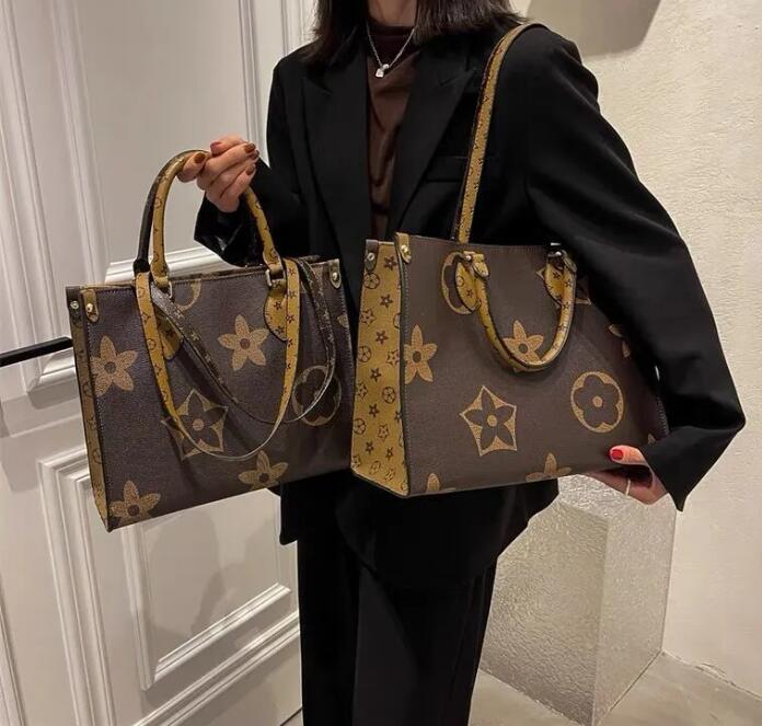 10A Designer Onthe go Embossed Flower Large Capacity GM MM Tote Fashion Sac Femme Shoulder Bags Women Handbag Handle Lady Totes Bag Luxury Female backpack