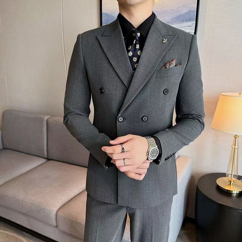 T2418 Premium Western-Style Suit Set for Men, Business Groom and Best Men
