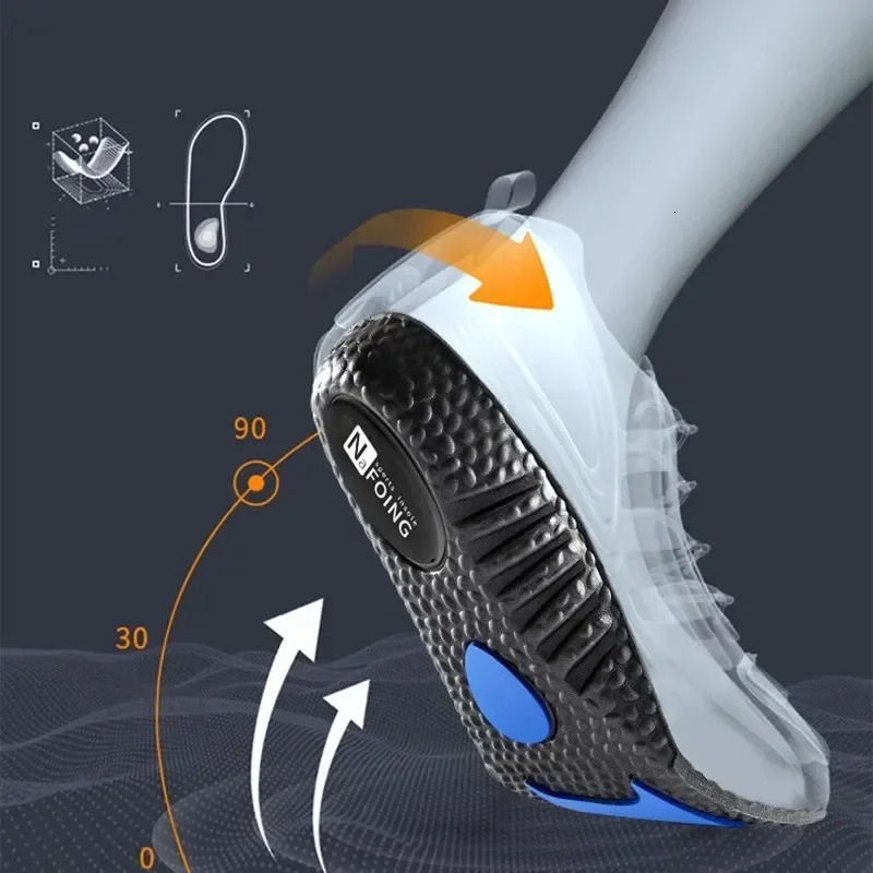 Height Increase Templates Sports Insoles for Feet Deodorant Orthopedic Insole Shoes Shock Absorption Shoe Sole Men Women 251121