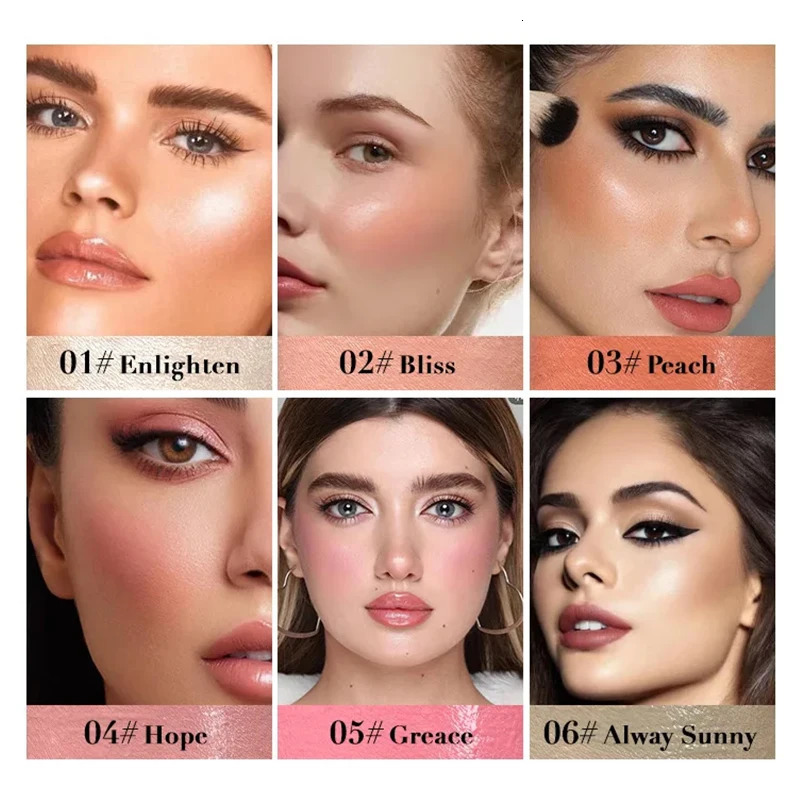 Liquid Cheek Blush Facial Nourishing Blusher Gel Cream Multi-purpose For Eyes Lips Makeup Blush Stick Cosmetics With Sponge 251113