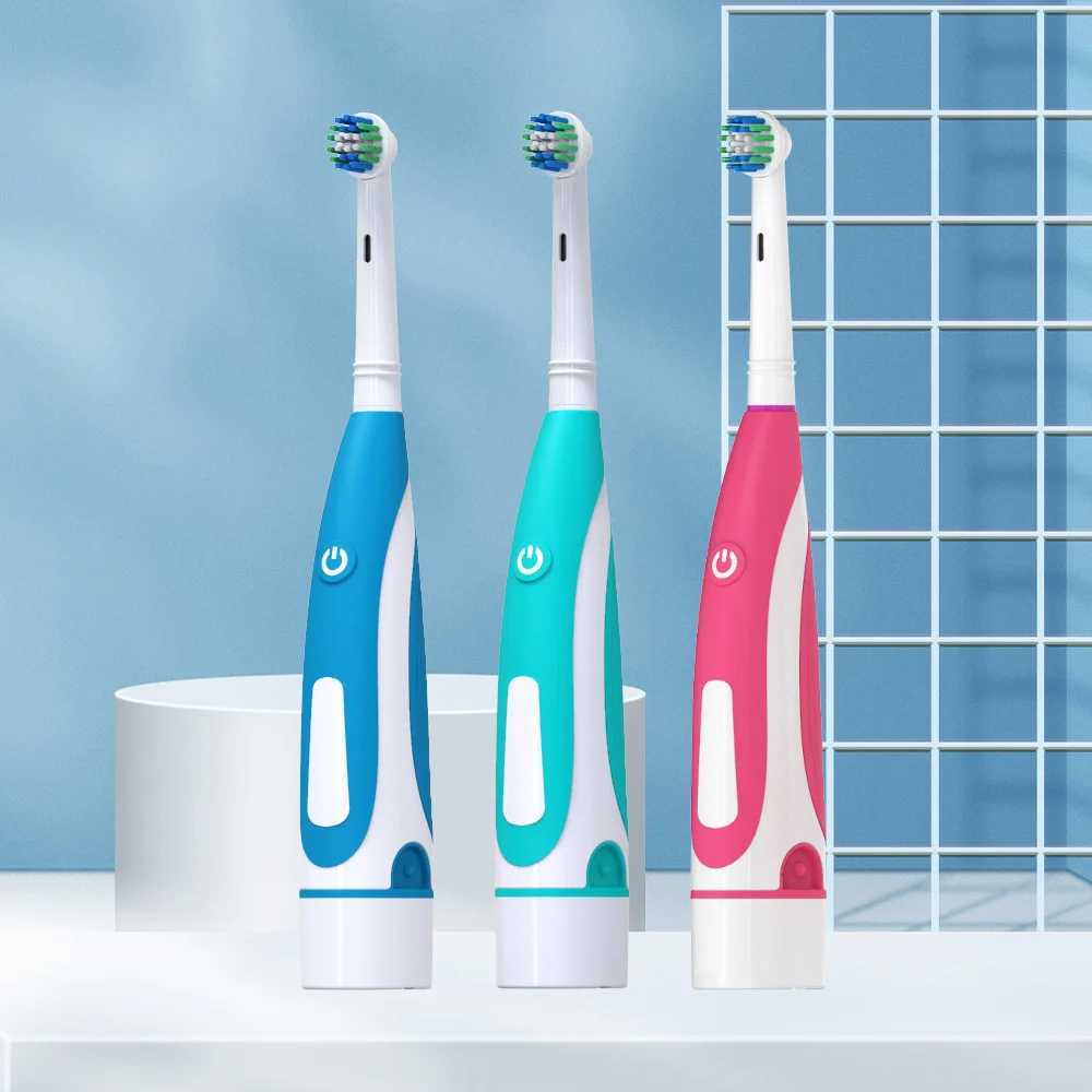 Electric Toothbrush Rotary Round Head Adult Soft Hair Induction Fully Automatic Men And Women Lovers Set Compatible Brush Head C251121