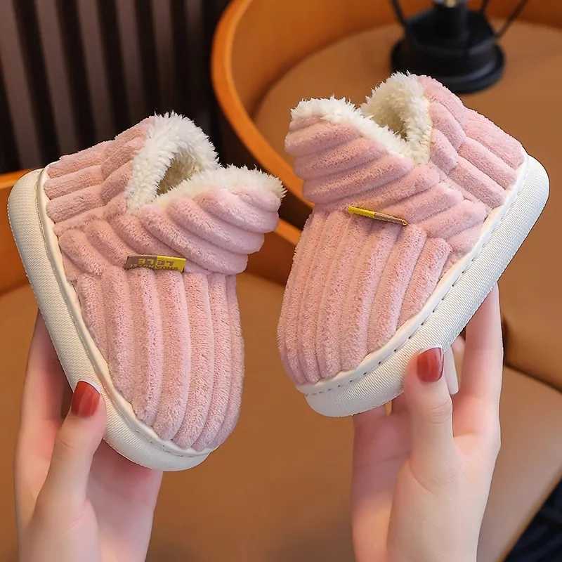 Cotton Shoes Childrens Cotton Slippers Winter Warm Bag Home Parent-child Thick Soled BabyW251121