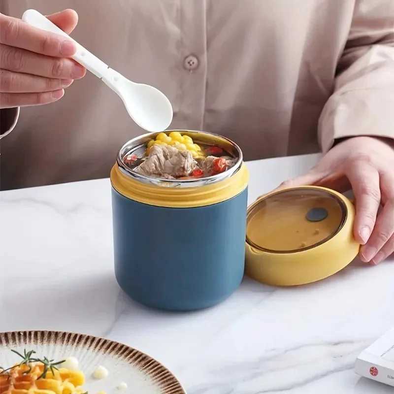 710ml Double-Layer Stainless Steel Food-Grade Insulated Canister Lunch Box with Long-Lasting Temperature RetentionM251121
