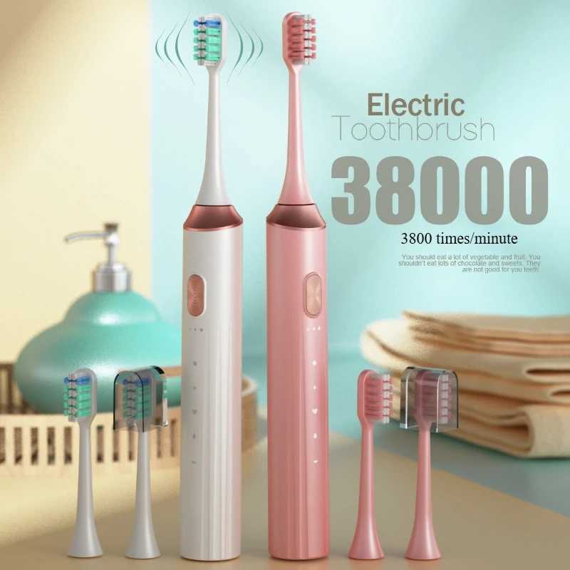 Soft-Bristle Magnetic Levitation Electric Toothbrush Ultrasonic Waterproof Rechargeable with 15 Modes for Deep Teeth Cleaning C251121