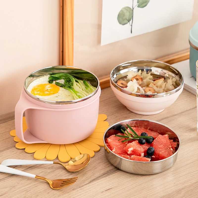Stainless Steel 3-Layer Lunch Box Leakproof Microwave Safe Bento Container for School/Office/Picnic Portable Soup Bowl Food BoxM251121