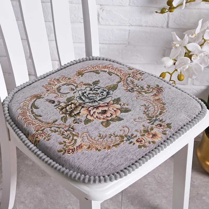 European-style ical Jacquard Dining Chair Mat Four Seasons Universal Stool Non-slip Pad Home Living Room Decor Seat Cushion C251121