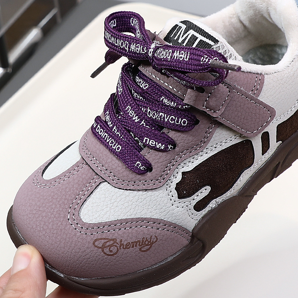 Luminous shoes, new Korean version leather face fashion trendy shoes, sports shoes for girls, Forrest Gump shoes, casual children's shoes