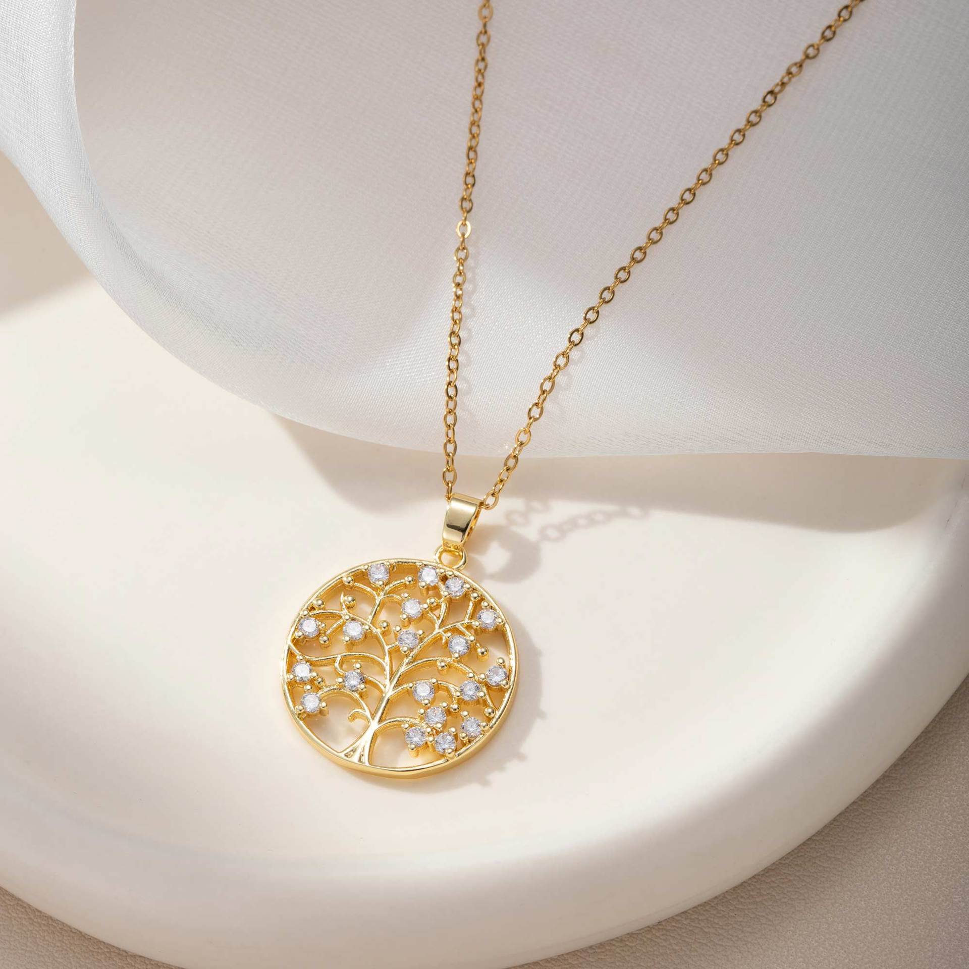 Tree of Life Fashionable Unique and Trendy moissanite chain designer necklace designer necklace for woman diamond chain luxury jewelry women mens neck - view 4