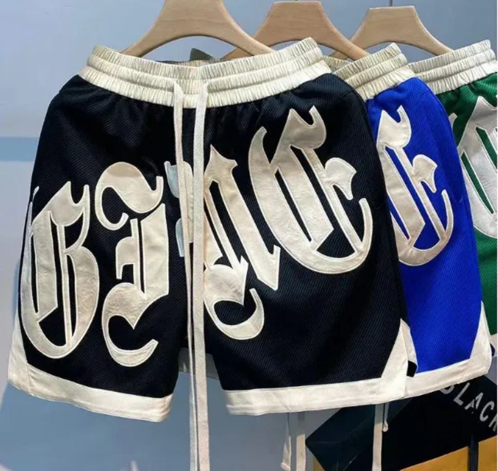 Street man shorts letter Harajuku shorts gym sweatpants sports Bermuda - view 5