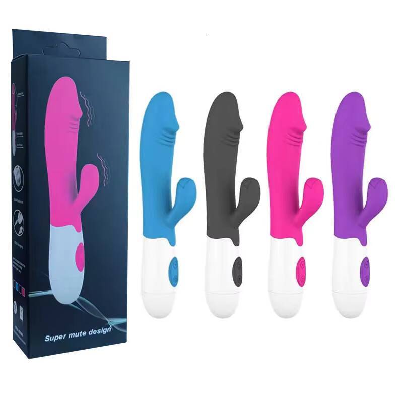 Female G-Spot Mini Adult Massage Equipment Double Shock AV Stick Vibrator with 10 Speed Frequencies Fun Sex Products