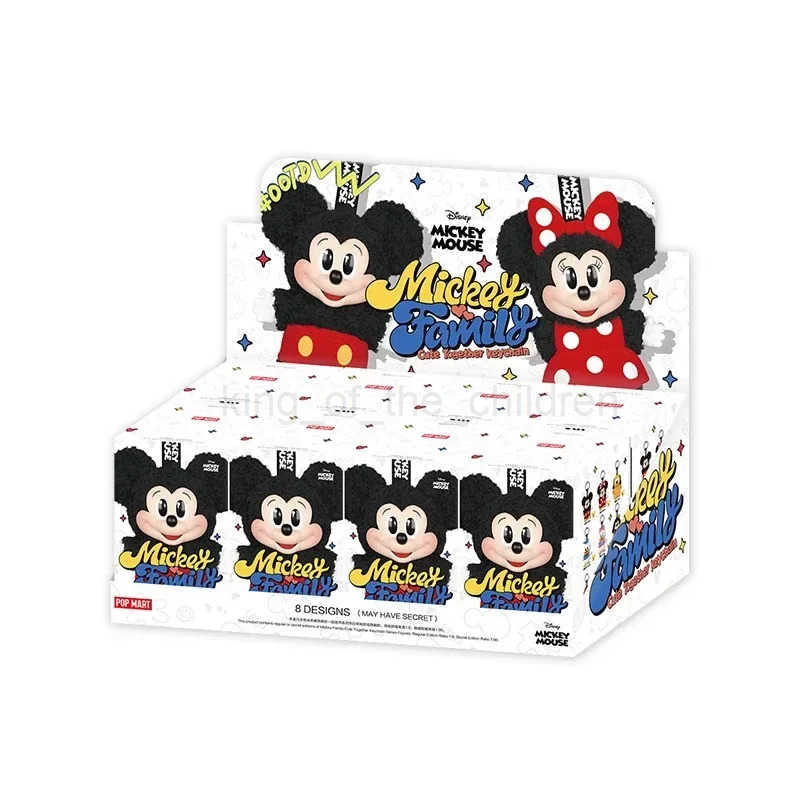 Disney New Authentic Mickey Family Keychain Blind Box Chititi Gift Mickey Family Vinyl Doll Mystery Box W20250422