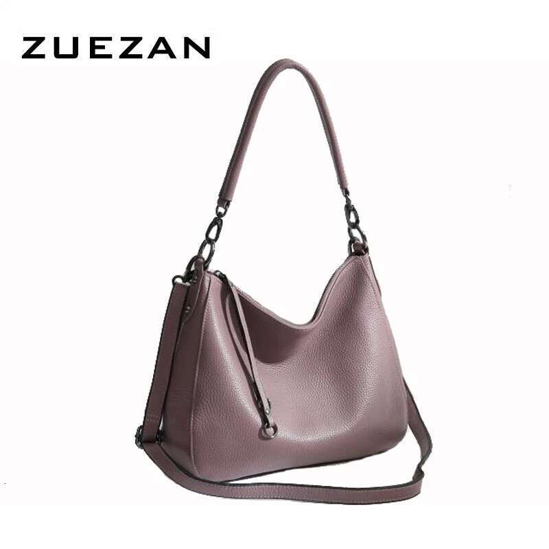Real Cow Female Crossbody HOBO Bag Women S Genuine Leather Shoulder Natural Cowhide Messenger A Bag