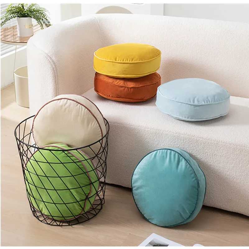 Round Velvet Cushion Set 35x35cm Soft Chair Seat Pad 6 Colors 2pcs Per Set PP Cotton Filled Home Decor Accent C251121
