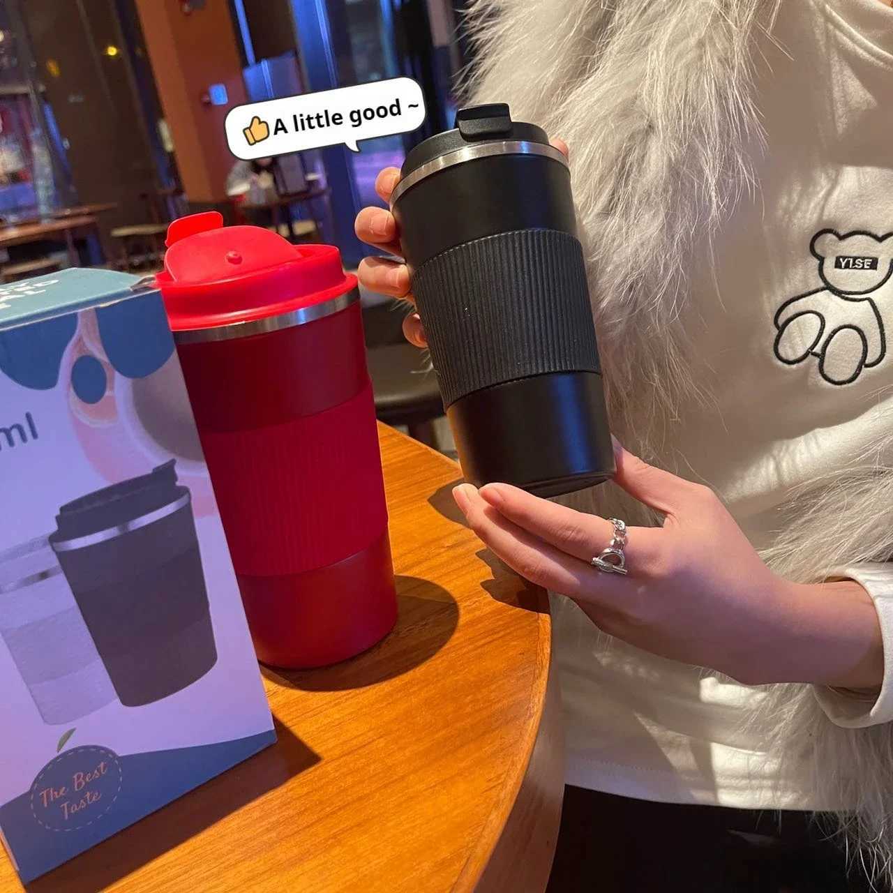 380ml/510ml Stainless Steel Coffee Thermal Mug Travel Car Insulated Cup Vacuum Flask Keep Cold and Heat Thermos Water Bottle L251121IJD8 W260226