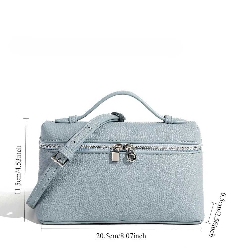 2025 New Mini Fi Bag Pu Leather Handbag Texture Many People with The Same Hand-held Box Bag Slung Out with A Small Bag Y251121