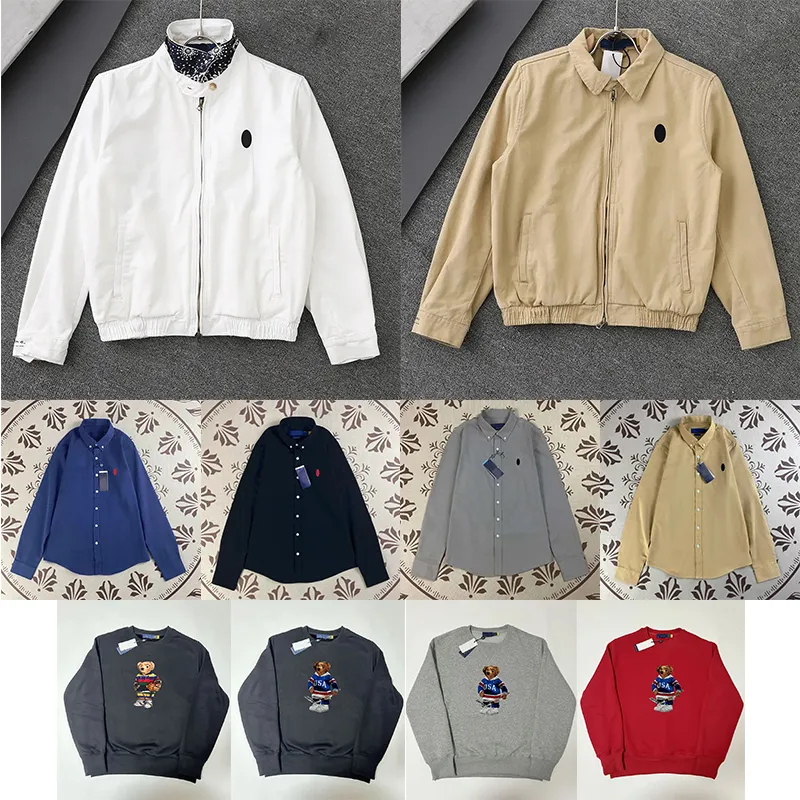 Designer men polo zipper Hoody Hooded Hoodies Mens Women High Quality Streetwear Pullover Sweatshirts Loose Jumper Tops Reflective Clothing