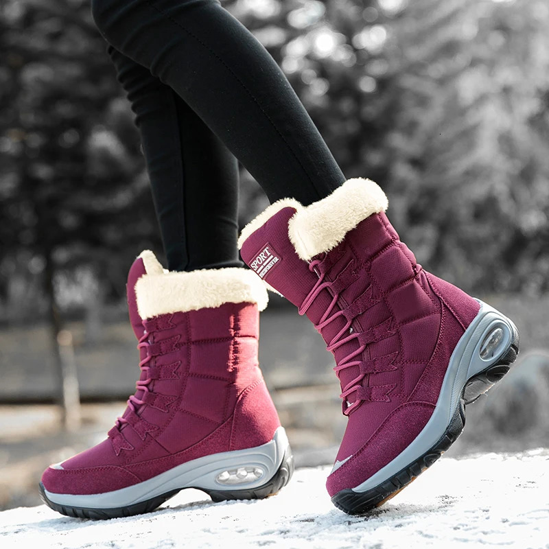 Winter Women Boots Platform Shoes Keep Warm Thigh High Snow Outdoor Ladies Slip on Comfortable Waterproof Fur Femme 251121