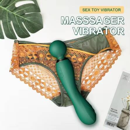 Female G-Spot Adult Massage Equipment Double Shock AV Stick Vibrator 10 Speed Frequencies for Thrusting Vagina Vibrators for