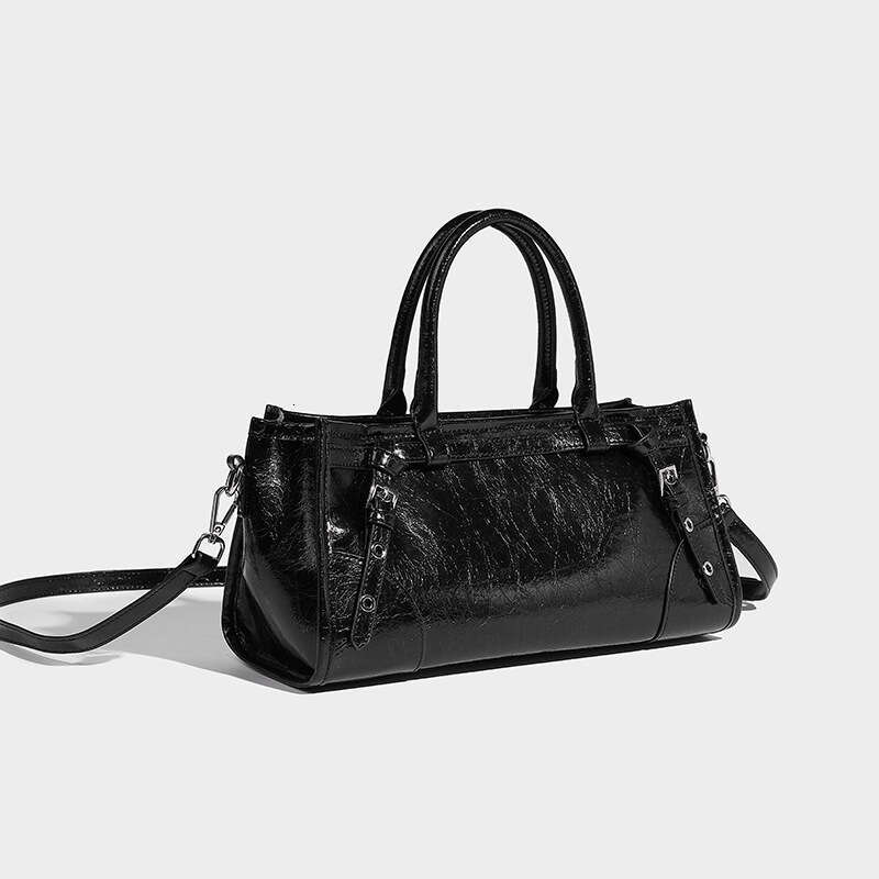Women's Bags designer Gentle minimalist oil wax microfiber leather women's handbag with a high-end feel crossbody autumn and winter lock rec
