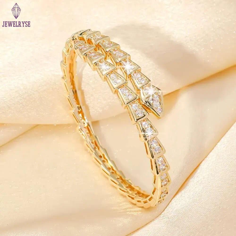 DH collections Women's Popular Round Diamond Full Zircon Bracelet, Ladies' Light Luxury Temperament Circular Bangle, Cross - border Best - s
