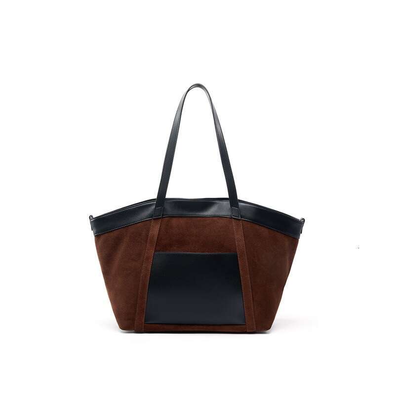 Luxury Bags Designer Underarm Shoulder Bags Matte Suede Style Commuter Premium Top Handle Bags Large Capacity Women's Niche Tote