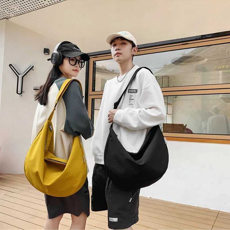Hylhexyr Women Shoulder Crossbody Bags Solid Color Handbags Durable Simple Nylon Messenger Bag Casual Tote With ZipperT251121