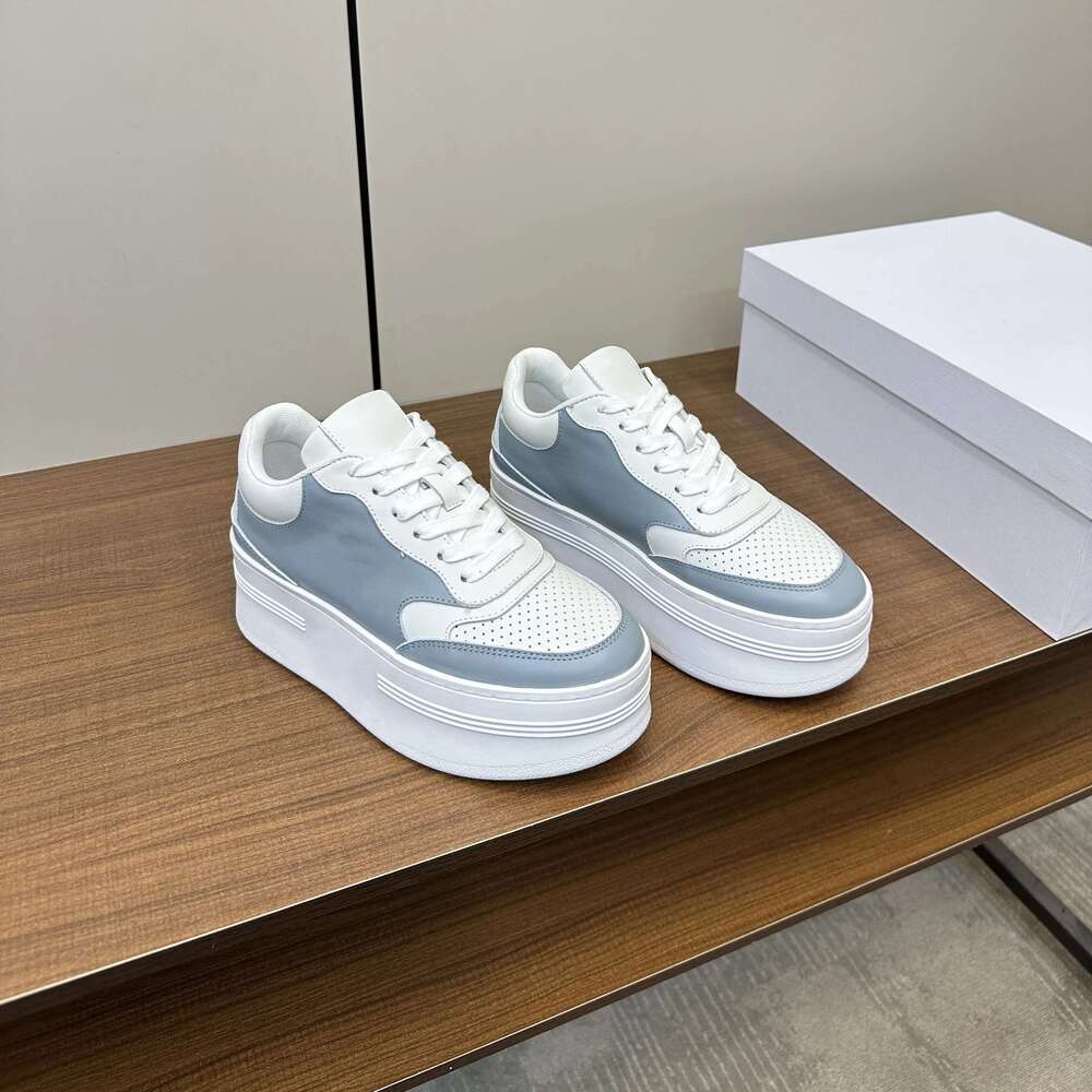 Women Size35-41 Genuine Leather Sneakers Flat Platform Sports Leisure Flats Mixed Color Designer Shoes atillas De Mujer