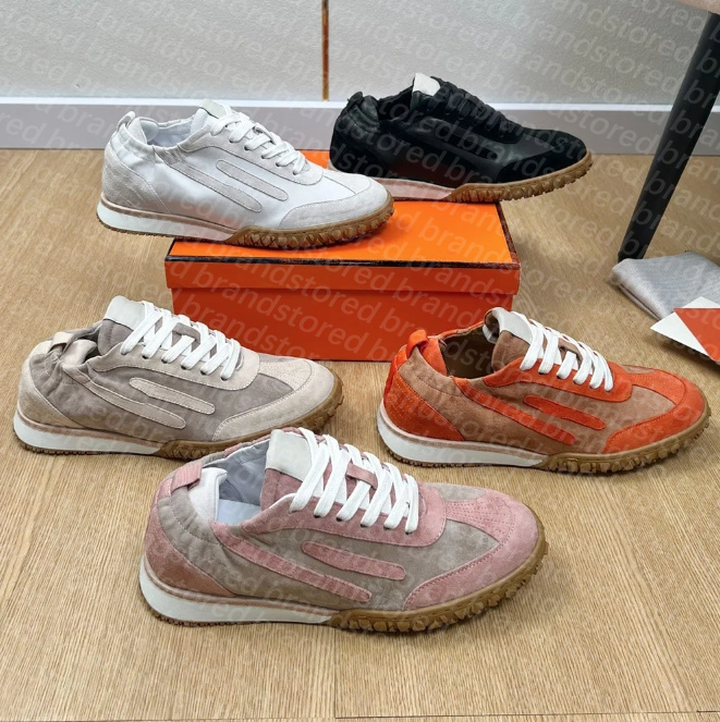 JET SNEAKER Suede Goat Skin Sneaker Womens Designer Sneakers Casual Running Shoes Patchwork Colors Fashion Show Styles Comfort Lace Up Sports Shoes
