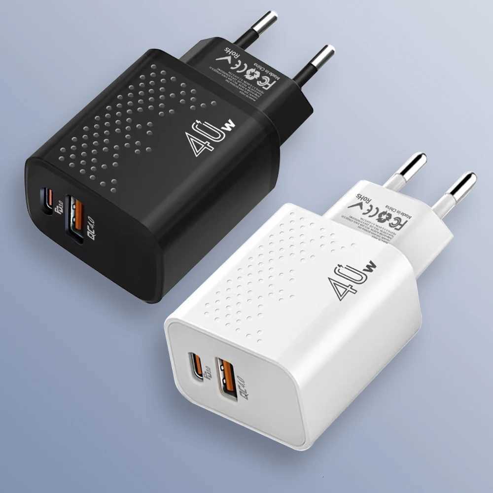 40W USB-C Fast Charger Adapter PD Wall Charger block PD QC 40 PPS Dual Port Type C Charger for iPhone Xiai Y251120