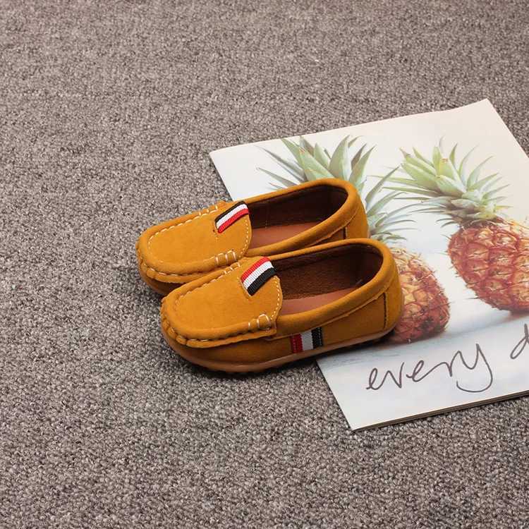 Boys Casual Shoes Kids Slip-on Loafers Children Moccasins Fashion Classic 2024 Spring Autumn Anti-skid Flats for Wedding PartyW251121