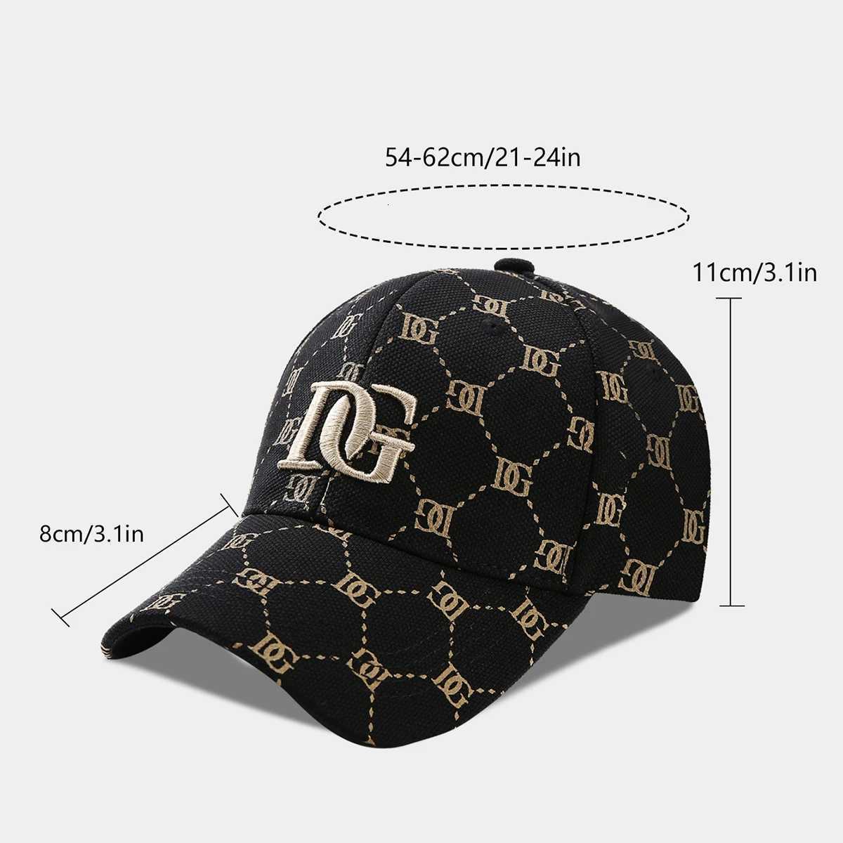 The New Korean Version of the Printed Letter Embroidered Cap Mens Trend All-Match Big Head Baseball Cap Women Show a Small FaceT251121