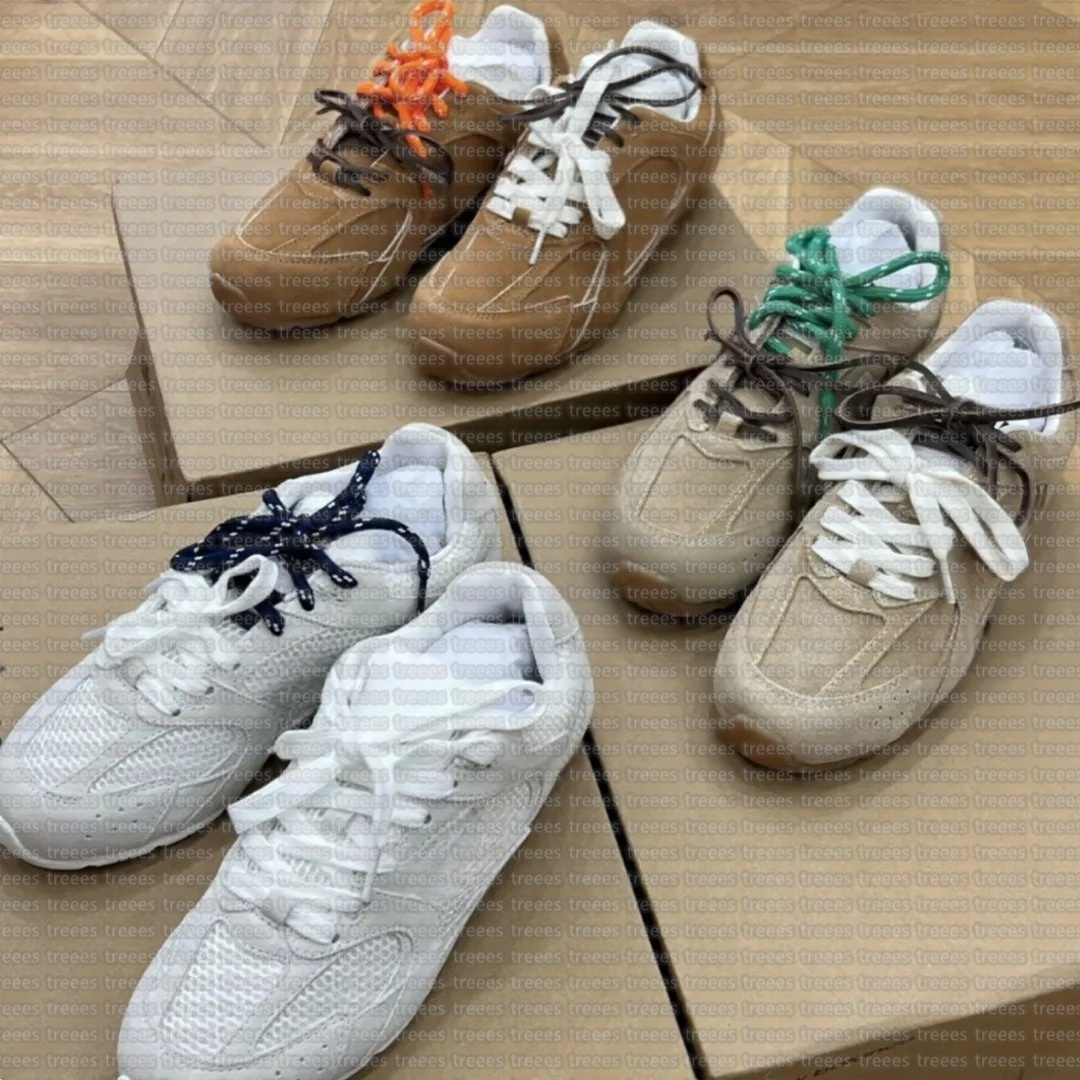 designer shoes Sport Vintage Suede brown Unisex mesh casual running sneakers Lace-up low-top tennis shoes womens men trainers Athletic shoes