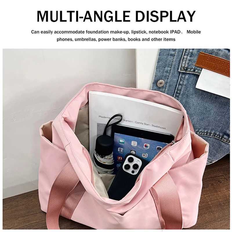 Womens Casual Tote Bag Zipper Closure Multiple Pockets Daily Commuting Bag Womens Shoulder Bag Travel Handbag EtcT251121