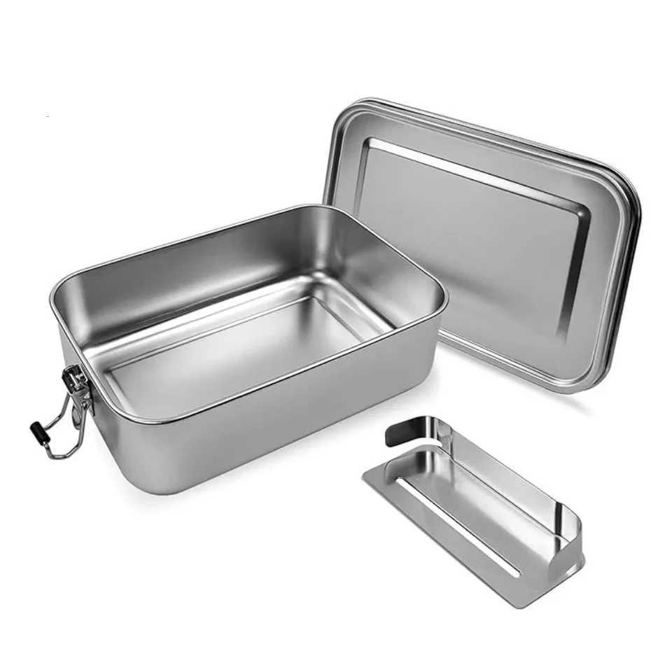 304 Stainless Steel Lunch Box for Picnic Camping Work School Leak-proof Bento Box Fitness Meal Prep Food Container BPA-freeM251121