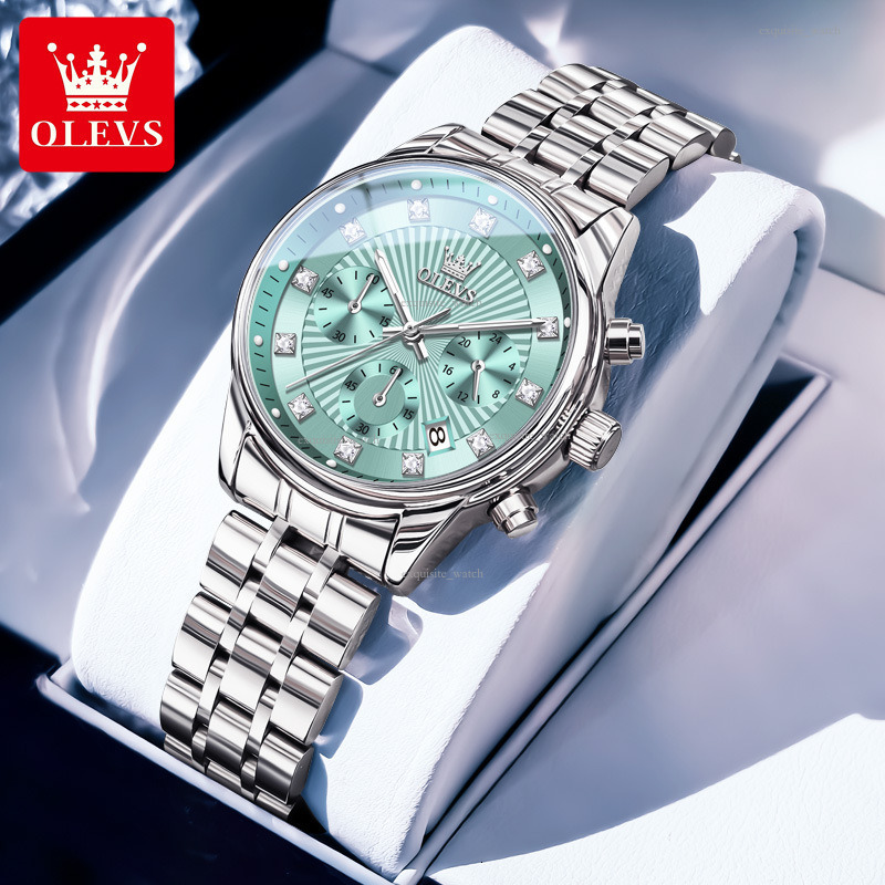 OLEVS Designer Brand Women's Watches Fashionable Watches Multi-functional Chronograph Quartz Women's Watches Luxury Watches Free Delivery An