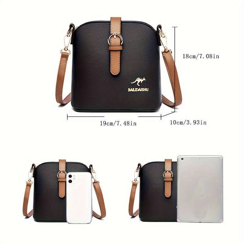 Elegant Women's Stylish Single Shoulder Small Size Bucket Lightweight Travel Shopping Crossbody Bag