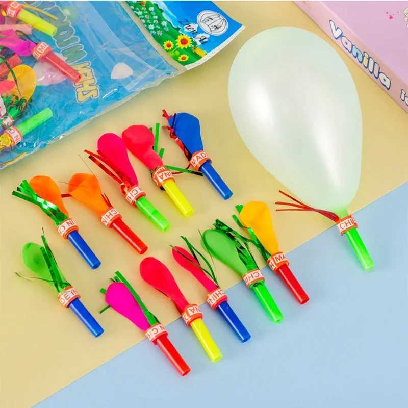 100Pcs Mini Blowouts Whistle Blowing Dragon with Balloon Toys for Kids Birthday Party Favors Kindergarten Rewards Pinata Fillers X251121