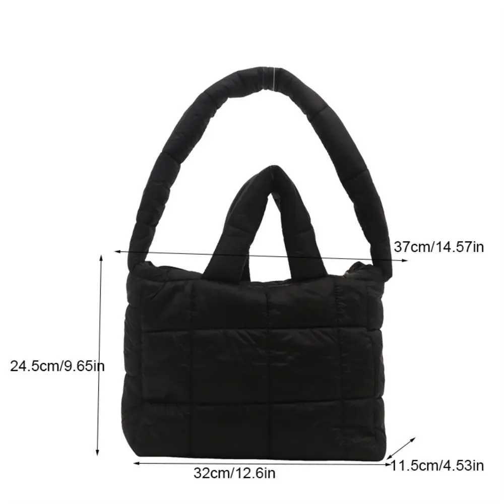 Simple Nyl Space Cott Handbag Padded Large Capacity Cloud Tote Bag Handle Cmute Puffy Shoder Bag Daily Y251121