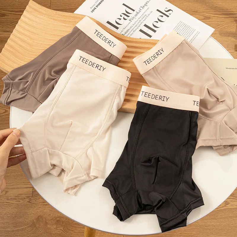 perfume Solid Ice Silk Mens Underwear Mid waist Skin Friendly Breathable Pants 250417