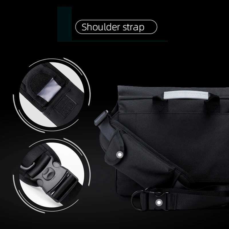 Fashion Messenger Bag for Men Waterproof Nyl Crossbody Bag Fit 14 Inch Laptop College Travel Sling Bag with Reflective Design Y251121
