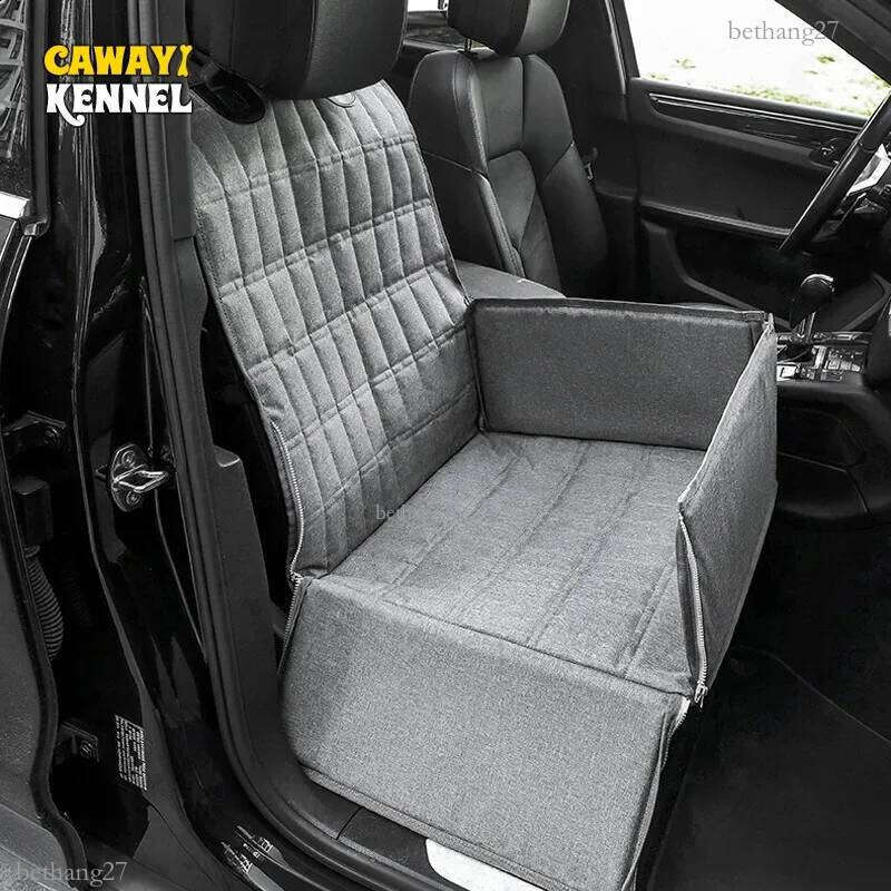 CAWAYI KENNEL Pet Dog Car Seat Cover Carry Cat Puppy Bag Car Travel Folding Hammock Waterproof Dogs Basket Pet Carriers 240801
