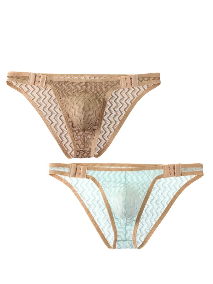Sexy mens underwear with adjustable waistband breathable fabric youthful and comfortable summer ice silk light 250417