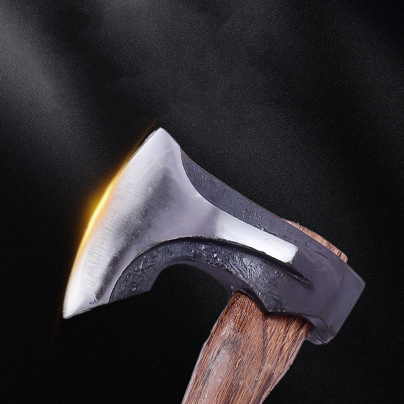 Outdoor Axes: High Carbon Steel Portable Hand Axes for Camping, Firewood Splitting, Butchering, Woodworking, Rock Breaking, Firefighting, and Neiman B